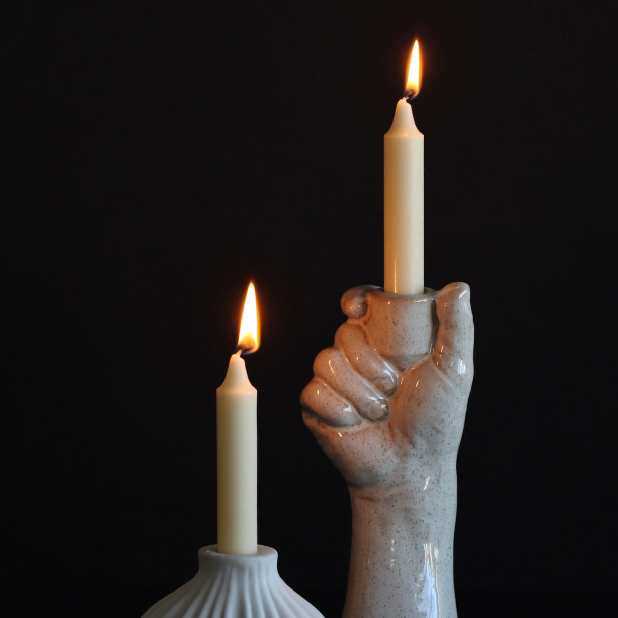 Short Taper Candles - White Set of 12 - Holistic Habitat 