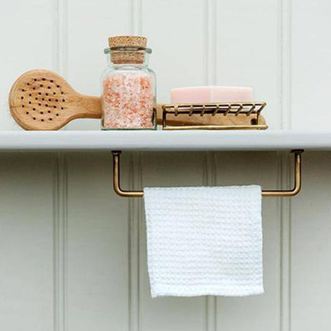 Solid Brass Hanging Rail - Small - Holistic Habitat 