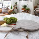 Round Grey Marble Cutting Board - Holistic Habitat 