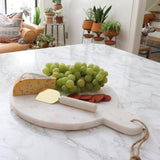 Round White Marble Cutting Board - Holistic Habitat 