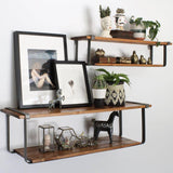 Salvaged Wood and Metal Shelves (Set 2) - Holistic Habitat 