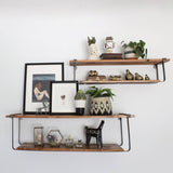 Salvaged Wood and Metal Shelves (Set 2) - Holistic Habitat 