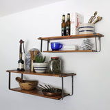 Salvaged Wood and Metal Shelves (Set 2) - Holistic Habitat 