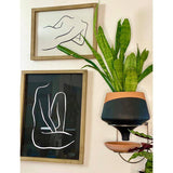 The Holistic Habitat Wall Mount Funnel Planter-Black - Holistic Habitat 