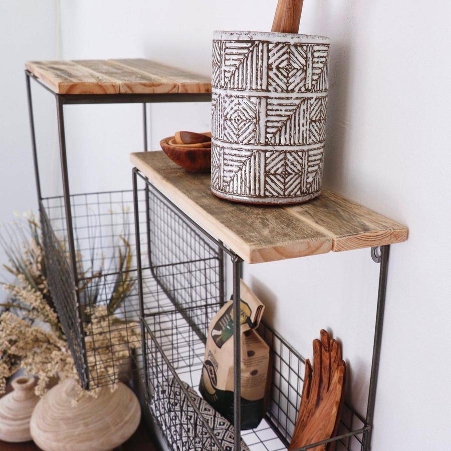Wire Basket Shelf Set - Holistic Habitat 