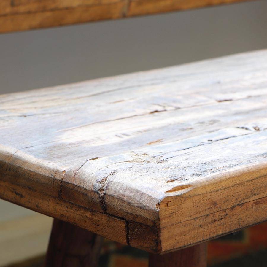 Reclaimed Wooden Bench Accent Tables - Set of Two - Holistic Habitat 