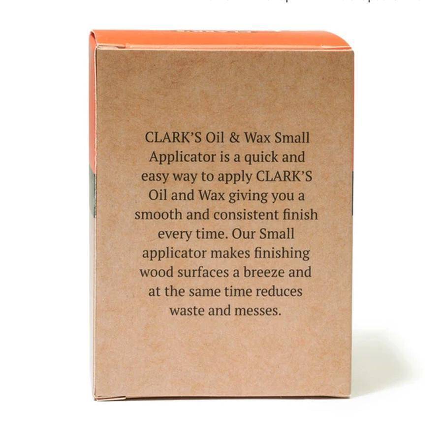 CLARK'S Large Oil & Wax Applicator (Hardwood and made in USA)