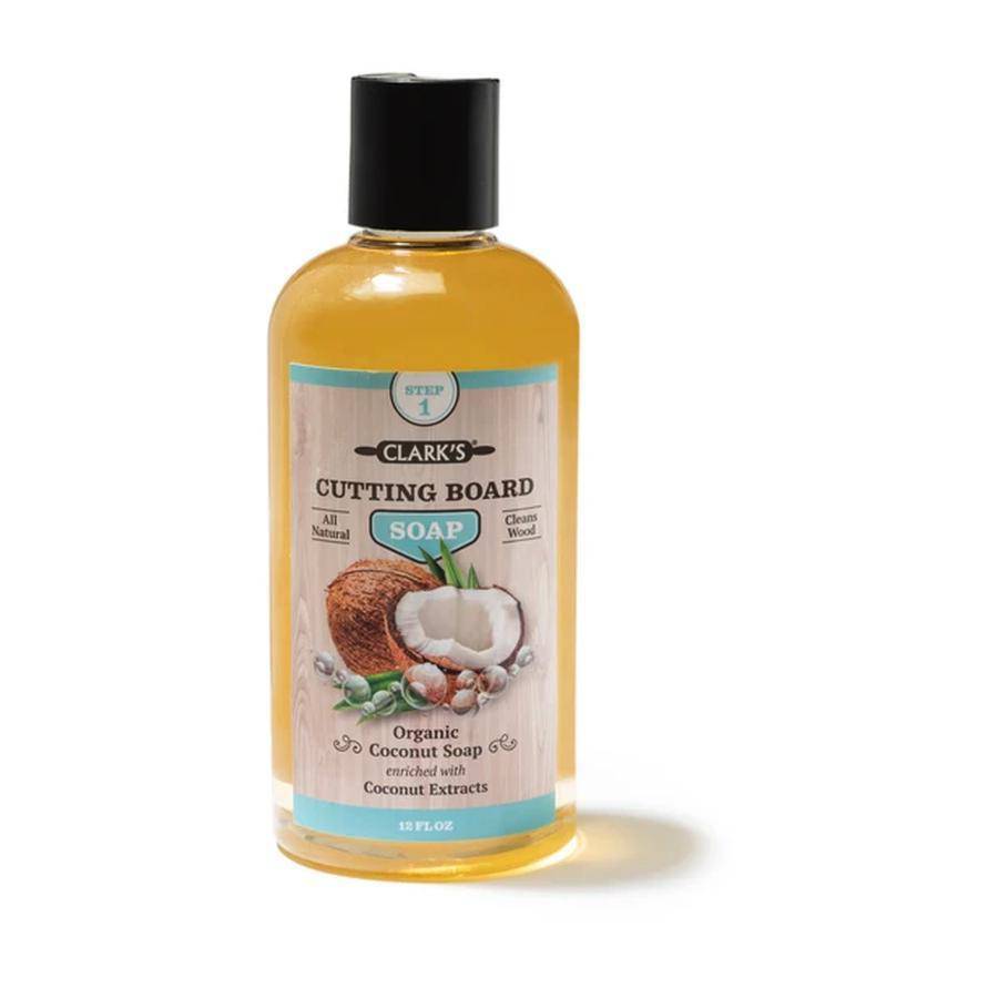 CLARK&#39;S Coconut Cutting Board Soap | 100% Organic &amp; Vegan - Holistic Habitat 