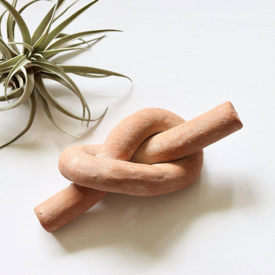 White-Washed Terracotta Knot - Holistic Habitat 