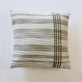 Woven Cotton Jacquard Stripes Pillow - Holistic Habitat 