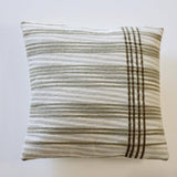 Woven Cotton Jacquard Stripes Pillow - Holistic Habitat 