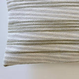 Woven Cotton Jacquard Stripes Pillow - Holistic Habitat 