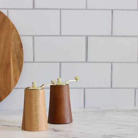 Acacia Wood Salt + Pepper Mills – The Address for Home Interiors