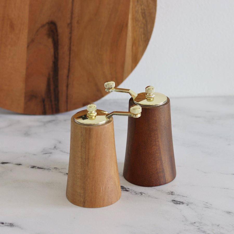 Acacia Wood Salt And Pepper Mills | Holistic Habitat