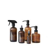 Amber Glass Apothecary Spray Bottle - 16 oz - Holistic Habitat 