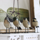 Songbirds Resin Birds With Metal Feet - Set of 4 - Holistic Habitat 