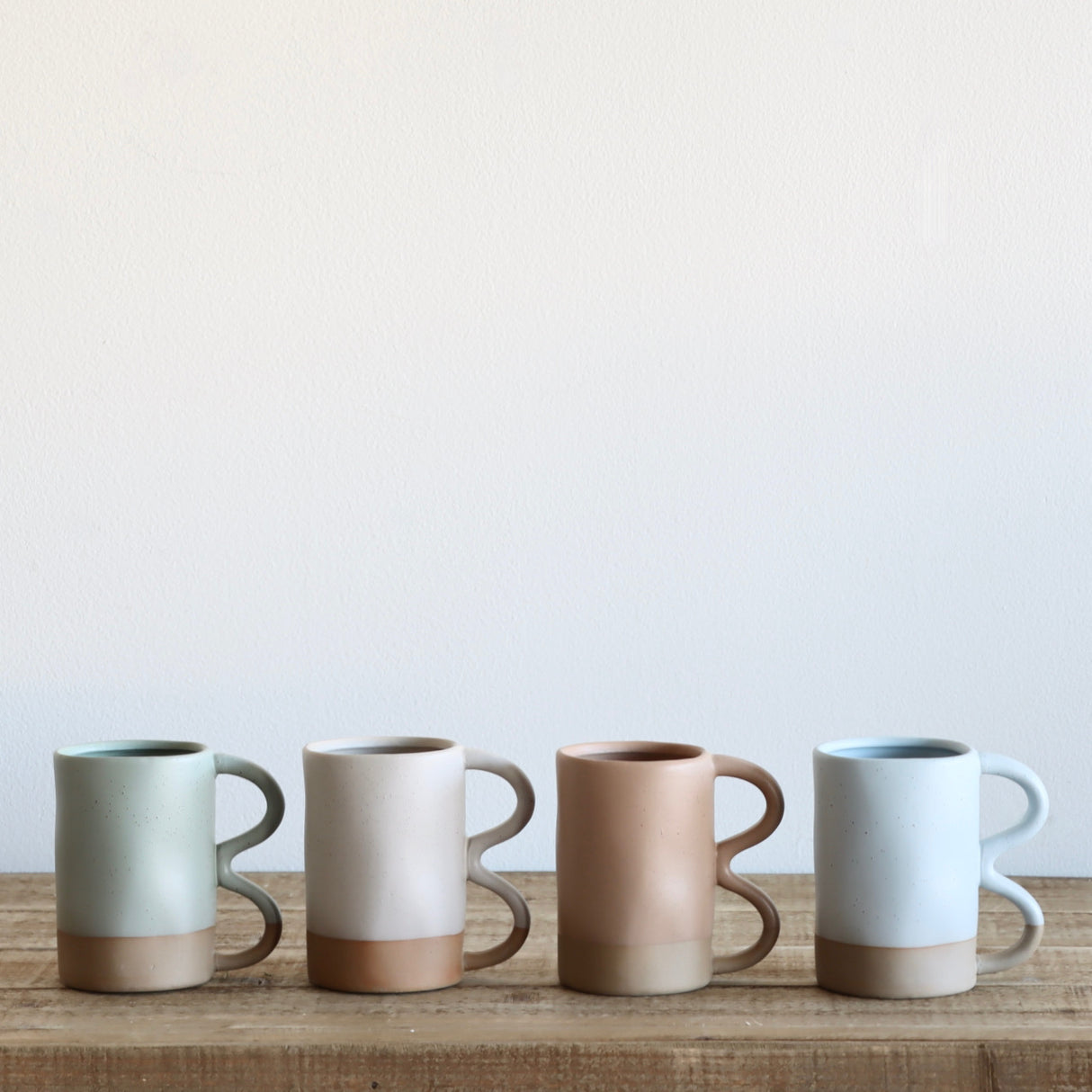 Double Loop Cup of Spring Mugs - Set of Four - Holistic Habitat 