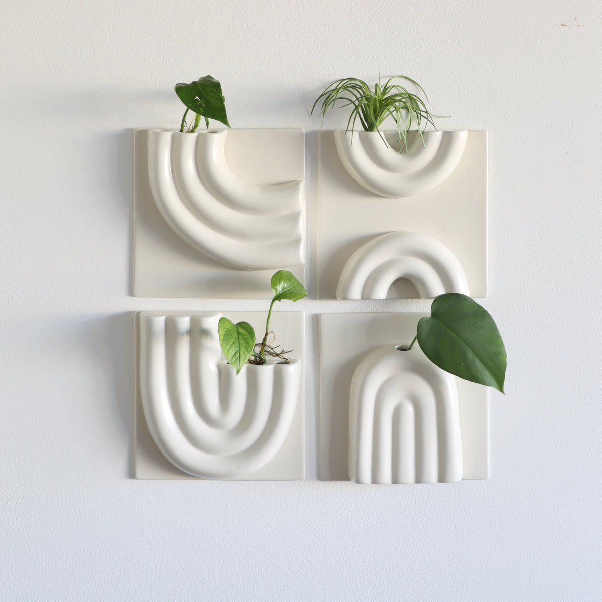 Romy Ceramic Wall Planter - Sun - Holistic Habitat 