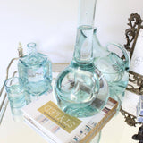 Hand Blown Glass Decanter with Ice Pocket - Holistic Habitat 