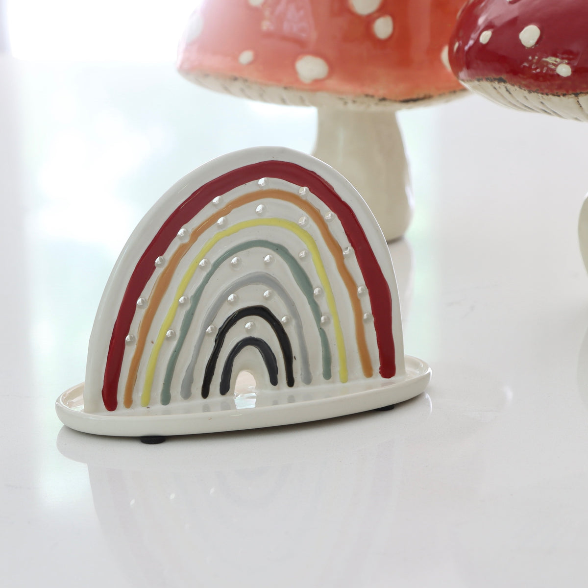 Rainbow Ceramic Earring Holder - Holistic Habitat 