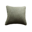 Olive Cotton Pillow Cover with Piping - 20 inch - Holistic Habitat 