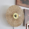 Rattan Fan Wall Sconce - Holistic Habitat 