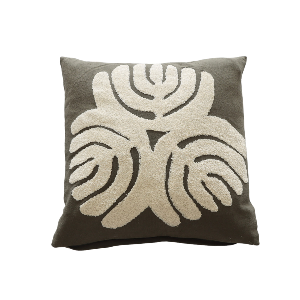 Trinity Cotton Embroidered Pillow - Down Fill - Holistic Habitat 