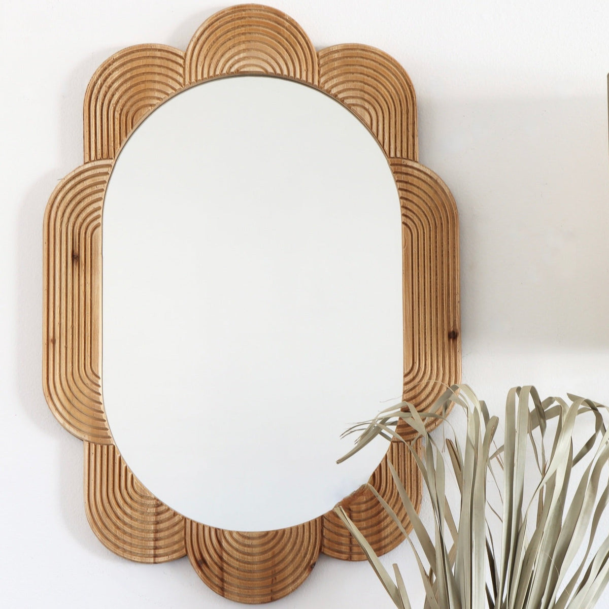 Groovy Daze Wooden Framed Mirror - Holistic Habitat 