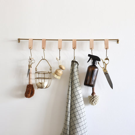 Solid Brass Hanging Rail - Large - Holistic Habitat 