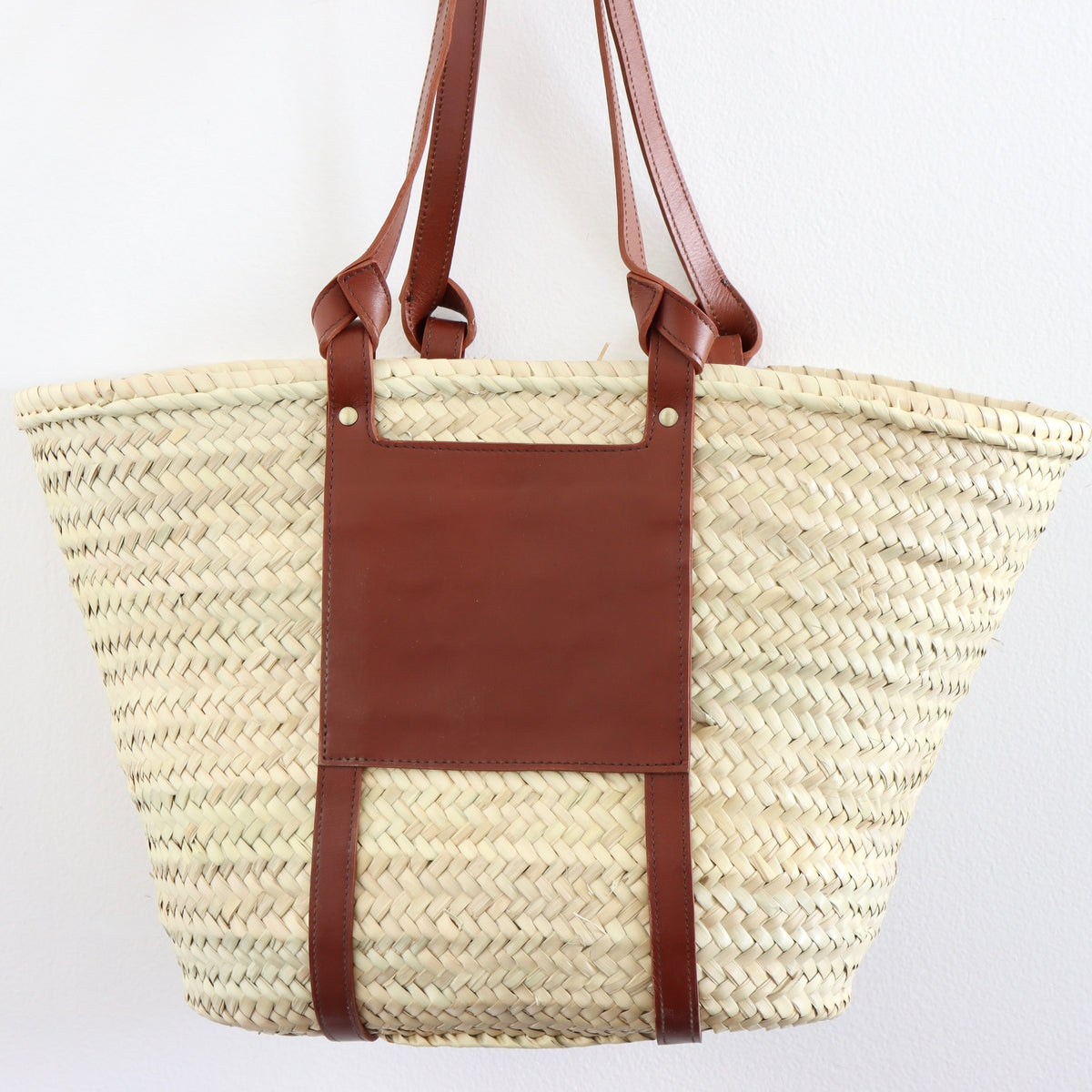 Aissa Straw French Basket Market Bag