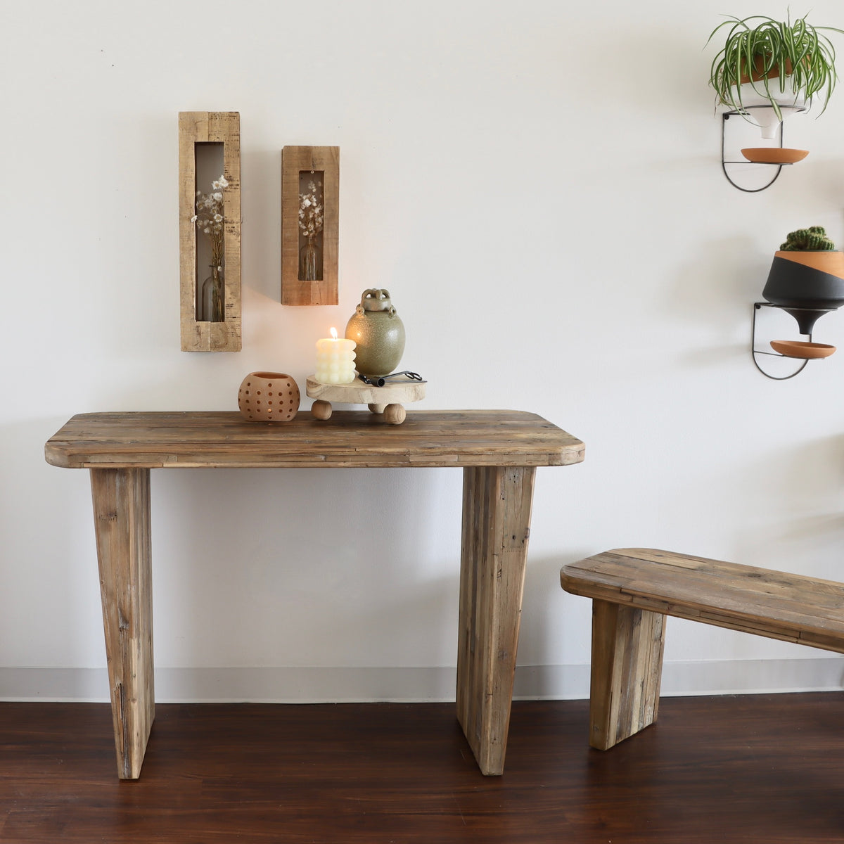 Ember Recycled Wooden Table - Holistic Habitat 