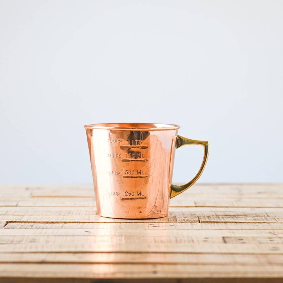 Copper Liquid Measuring Cup - 4 Cup - Holistic Habitat 