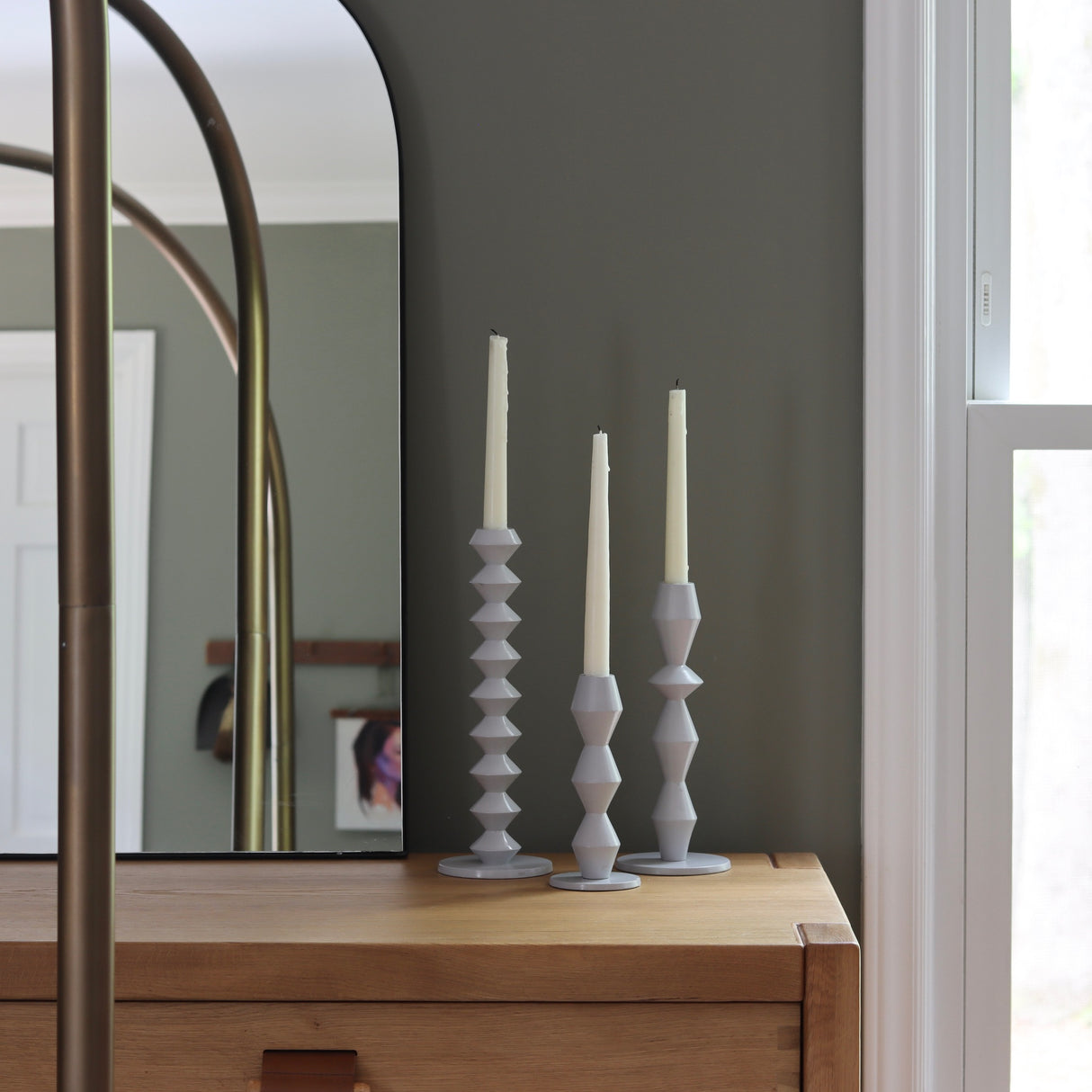 Sophia Stacked Candlestick - Medium - Holistic Habitat 