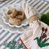 Hand Woven Rattan Napkin Rings - Set of 4 - Holistic Habitat 