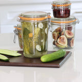 Tapered French Glass Airtight Preserving Jar -1L - Holistic Habitat 