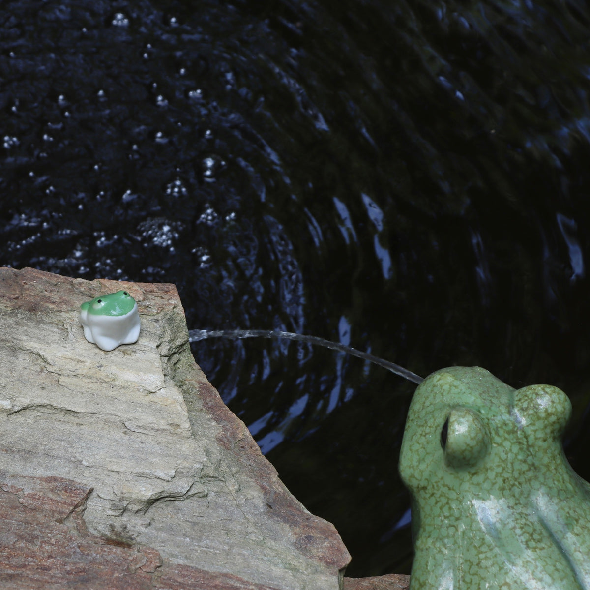 Frida Floating Ceramic Frog - Holistic Habitat 