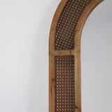 Taro Woven Rattan Arched Mirror - Holistic Habitat 