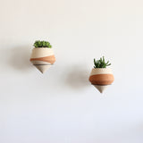 The Minimalist Holistic Habitat Double-Dipped Terracotta Wall Planter - Holistic Habitat 