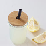 Bamboo Drink Jar Lid - Regular Mouth - Holistic Habitat 