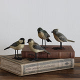 Songbirds Resin Birds With Metal Feet - Set of 4 - Holistic Habitat 