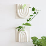 Romy Ceramic Wall Planter - Rainbow - Holistic Habitat 