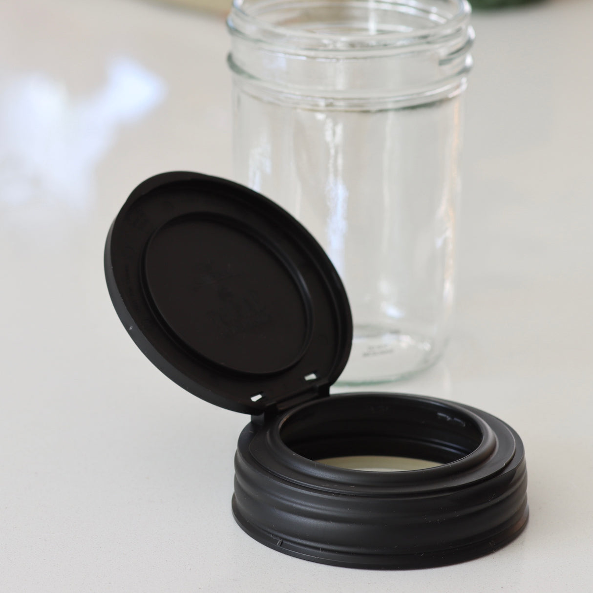 Mason Jar Flip Cap Lid - Regular Mouth - Holistic Habitat 