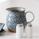 Forget Me Not Stoneware Pitcher - Holistic Habitat 