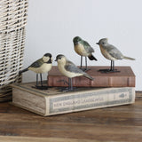 Songbirds Resin Birds With Metal Feet - Set of 4 - Holistic Habitat 