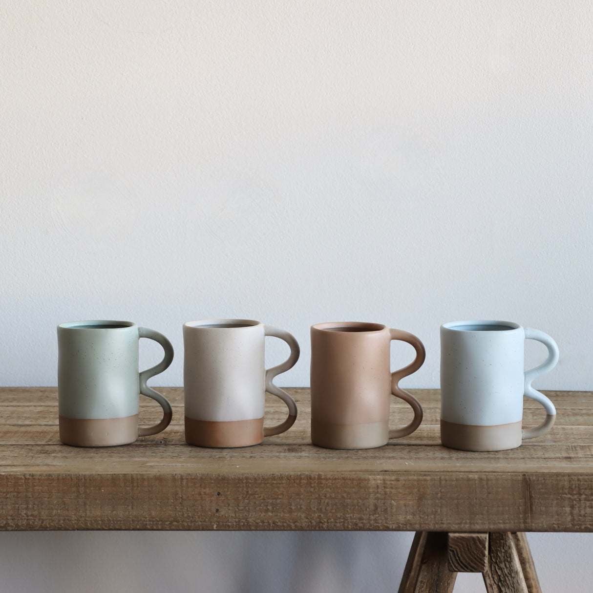 Double Loop Cup of Spring Mugs - Set of Four - Holistic Habitat 