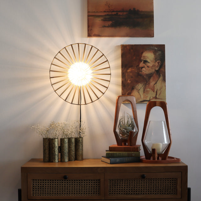 Strobe Glass and Iron Wall Sconce - Holistic Habitat 