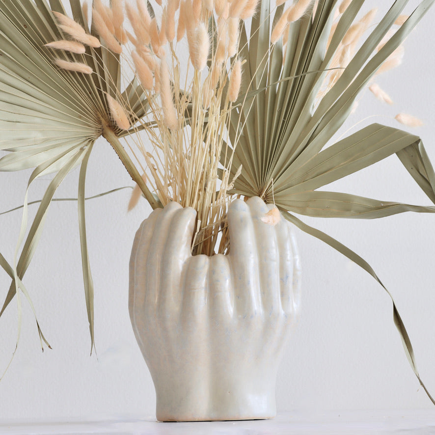 Prairie Hands Ceramic Vase - Holistic Habitat 