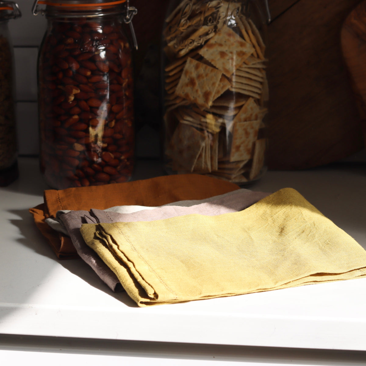 Linen Kitchen Towel - Amber - Holistic Habitat 