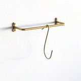 Solid Brass Hanging Rail - Small - Holistic Habitat 