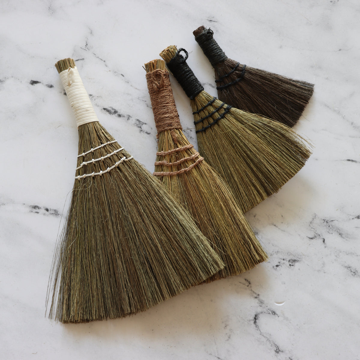 Yarn Wrapped Whisk Brooms - Set of 4 - Holistic Habitat 